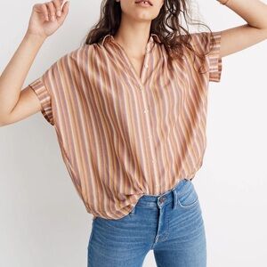 Madewell Multicolor Striped Blouse